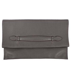 Hermes Etain Evercolor Pliplat Clutch Bag 106.S□Q 177510